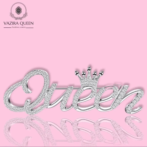 VQ Queen Sign Brooch - Picture 1 of 7
